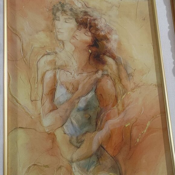 Peter Nixon Art Large Giclée Vintage Framed Signed Encircled II Ornate Frame HTF - Picture 6 of 14